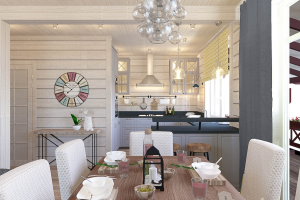 Дизайн интерьера коттеджа. Ленинградская обл. Пос.Новая Проба