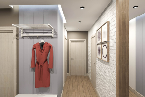 Дизайн -проект интерьера двухкомнатной квартиры .