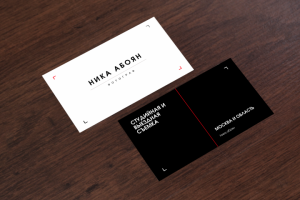 визитка для фотографа