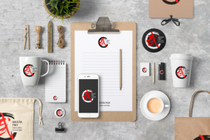 Фирменный стиль для школы ушу "Школа ушу Максима Пулатова"