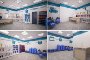 Оформление интерьера строительного магазина