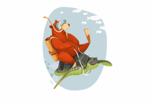 мишка дайвит