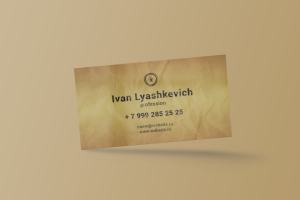 Макет визитки