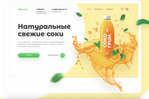 Продажа натуральных свежих соков "Сокогрин"