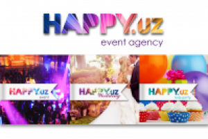 Визуальная концепция бренда Happy.uz по направлениям деятельност
