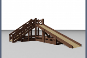 Деревянная горка