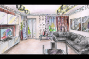 Гостиная в стиле Ар-деко