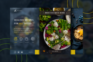 Дизайн-концепт для сайта с ПП-рецептами