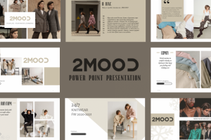 Шаблон презентации для бренда одежды "2MOOD"