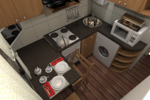 Интерьер кухни в хрущёвке