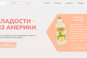 Дизайн для интернет-магазина сладостей