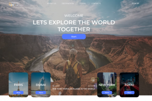 Дизайн сайта для турагенства