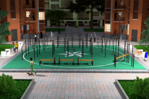 Спортплощадка вечер