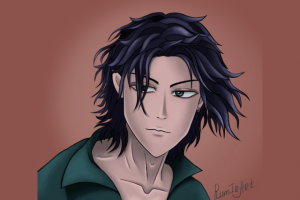 Парень в стиле аниме