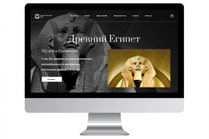 Вариант первой секции сайта музея Египта