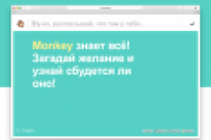 "The Monkey knows everything" project