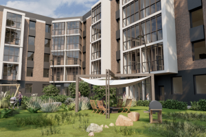 Визуализация проекта секционного дома