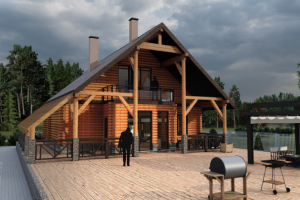 Визуализация проекта гостевого домика