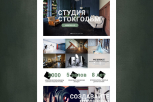 Landing Page  for the photographer