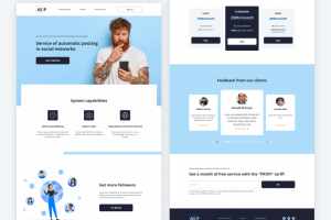 Service of automatic posting in social networks