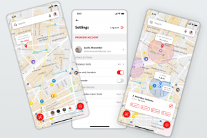 Дизайн приложения поиска места на карте