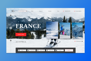 Landing Page для туристического агентства