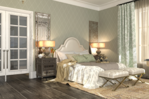 Interiors at private house of house complex "Ostrov Erin" (дизай