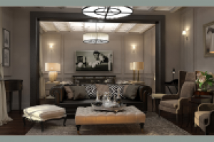 Дизайн интерьеров частного дома в посёлке "Бристоль"