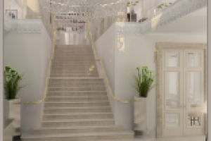 Проект интерьера входной зоны салона красоты на ул. Пятницкая