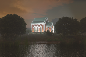 Small architectural forms of The Palace Park Ensemble "Maryino"