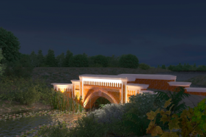 Small architectural forms of The Palace Park Ensemble "Maryino"