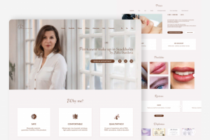 Landing page для мастера перманентного макияжа