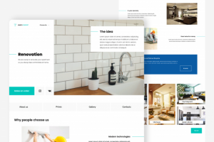 Сайт для компании, предоставляющей ремонтно-отделочные услуги