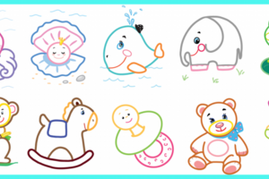 Пример  раскрасок 3-5 цветами для детей 3-5 лет