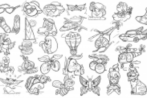 контурные   рисунки для обучающего сайта
