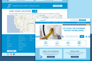 Редизайн лендинга клининговой компании