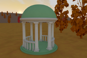 Модель ротонды в стиле классицизм в программе ArchiCAD