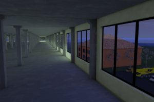 Интерьер главного цеха обувной фабрики в программе ArchiCAD