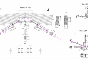 Чертеж деревянной фермы промышленного одноэтажного здания