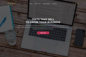 Сайт-визитка для копирайтера