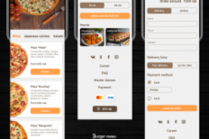Редизайн сайта пиццерии, mobile first