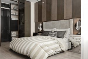3д визуализация спальни в современном стиле