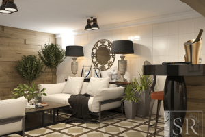 Дизайн сауны в стиле современная классика