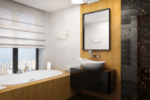 3д визуализация ванной комнаты