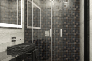 3d визуализация санузла в современном стиле