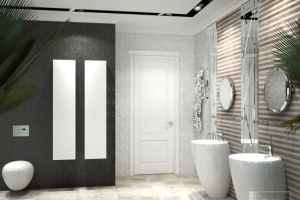 Дизайн ванной комнаты в стиле арт деко