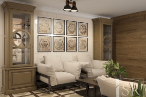 Дизайн сауны в стиле современная классика