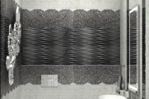 Дизайн санузла в стиле арт деко