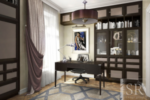 Кабинет в стиле арт деко