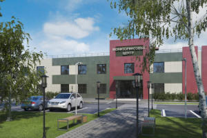 3d визуализация офисного здания